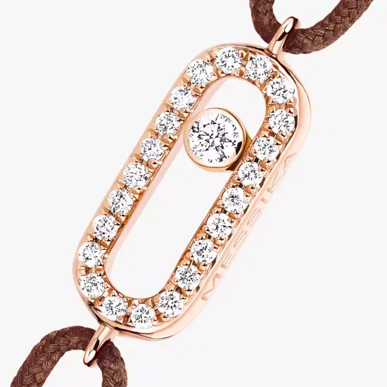 Messika Move Uno chocolate cord bracelet
