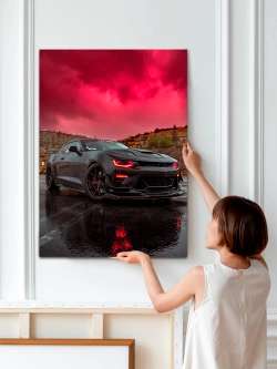 Картина "Chevrolet Camaro", модульная 50х70см 1шт.