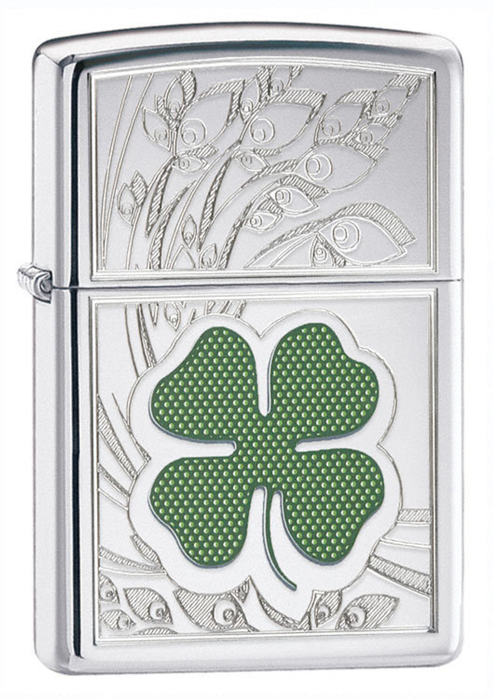 Зажигалка Zippo с покрытием High Polish Chrome, латунь/сталь, серебристая, глянцевая, 36х12х56