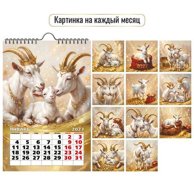 Календарь на ригеле 2027 "Символ года" 10357 (Квадра)