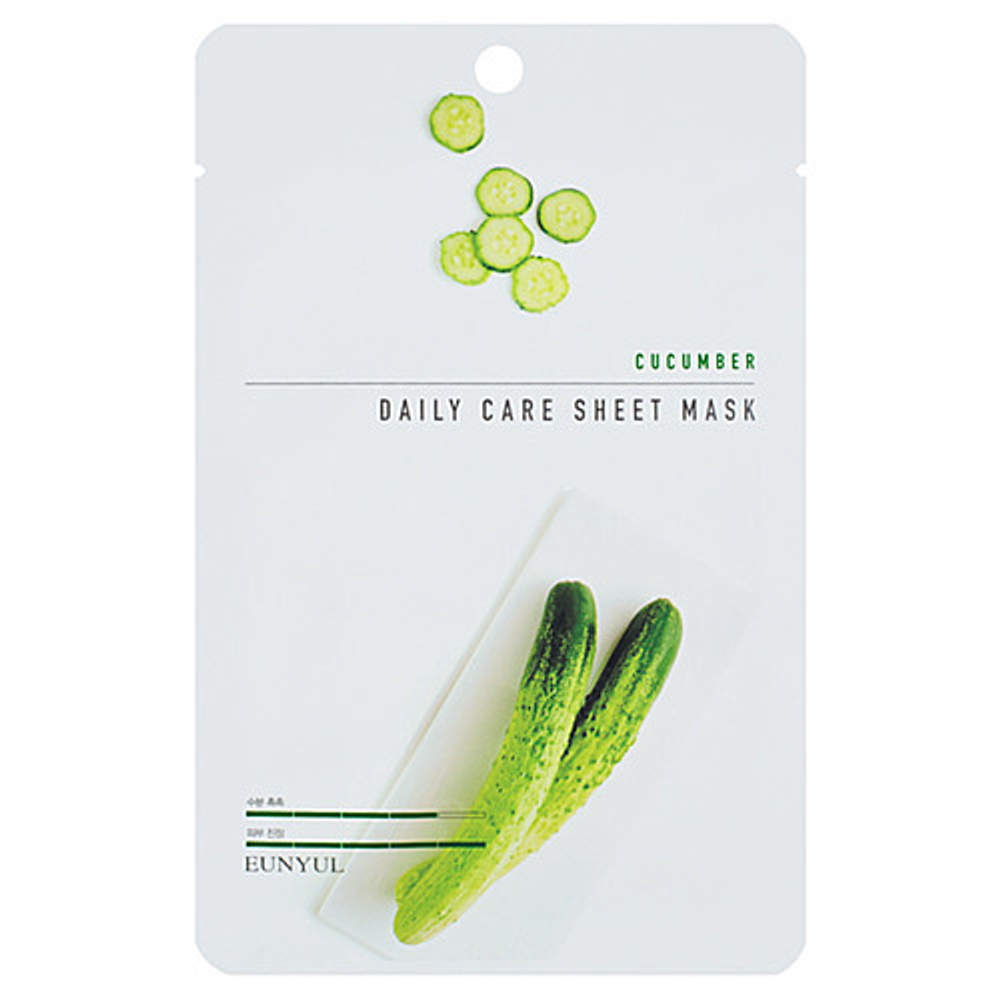 Маска тканевая с экстрактом огурца Eunyul Cucumber daily care sheet mask, 22 г