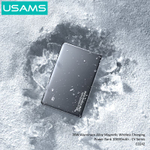 Power Bank внешний аккумулятор повербанк магнитный беспроводной MagSafe USAMS 10000 мАч 20W(cd242)