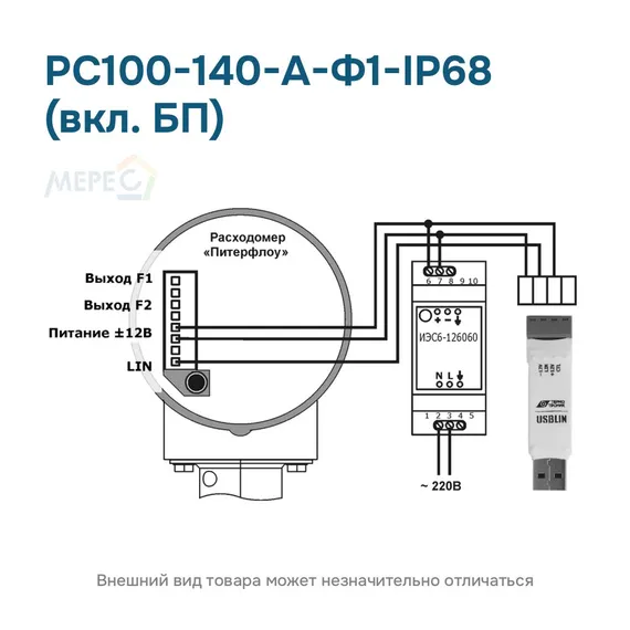 РС100-140-А-Ф1-IP68 (вкл. БП)