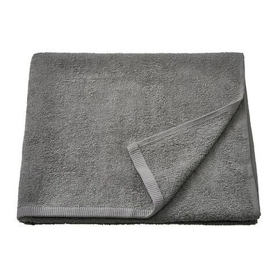 IKEA Банное полотенце DIMFORSEN, серое с петлей розового цвета, 70x140 см (из Финляндии)