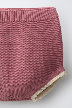 ZARA ТРИКОТАЖНЫЕ ТРУСЫ С КРУЖЕВОМ, РОЗОВАТЫЙ
