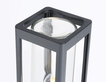 Светильник уличный ландшафтный 1*E27 ST2409 GR/CL серый/прозрачный IP54 110*110*350 Garden Ambrella