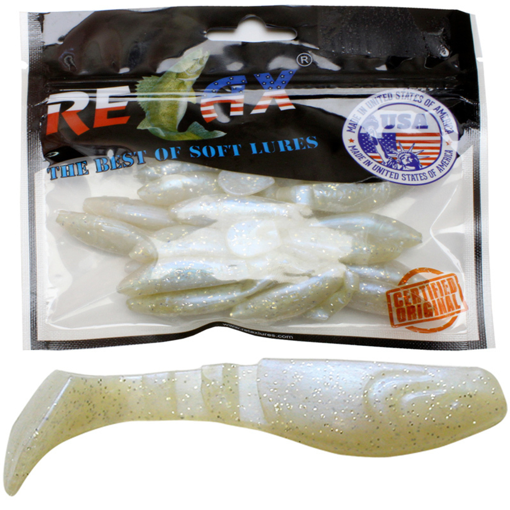 Мягкая силиконовая приманка риппер RELAX KOPYTO BLS 2,5, 6,2cm 4,7g цвет S043 (Blue Pearl-silver Glitter) 1 уп. по 15 шт.