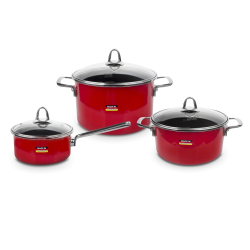 Набор посуды 6 предметов Kochstar Metallica Red Premium