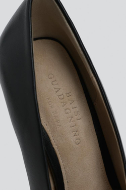 ZARA X BAISI GUADAGNINO КОЖАНЫЕ ТУФЛИ, ЧЕРНЫЙ