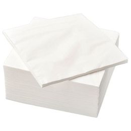Набор бумажных салфеток IKEA FANTASTISK (ФАНТАСТИСК), Белый, 40х40 см, 100 шт