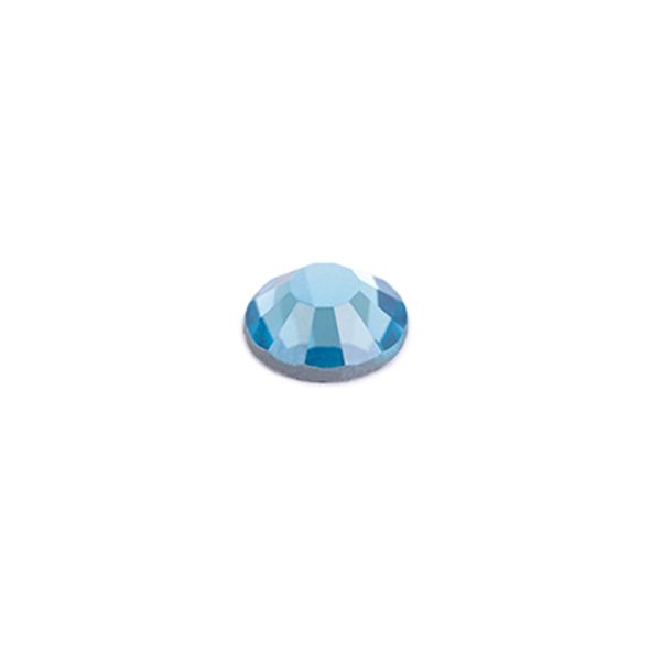 Стразы клеевые стекло 3.2 мм, 360 шт, SS12 №08 голубой (Aquamarine), Zlatka ZRTG-1272