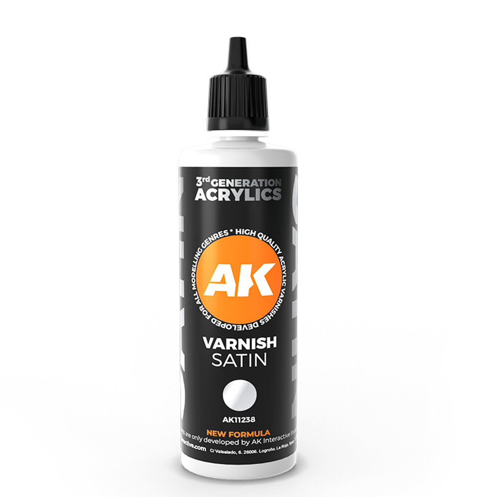 Лак для сборных моделей AK Interactive Varnish Satin 100ml