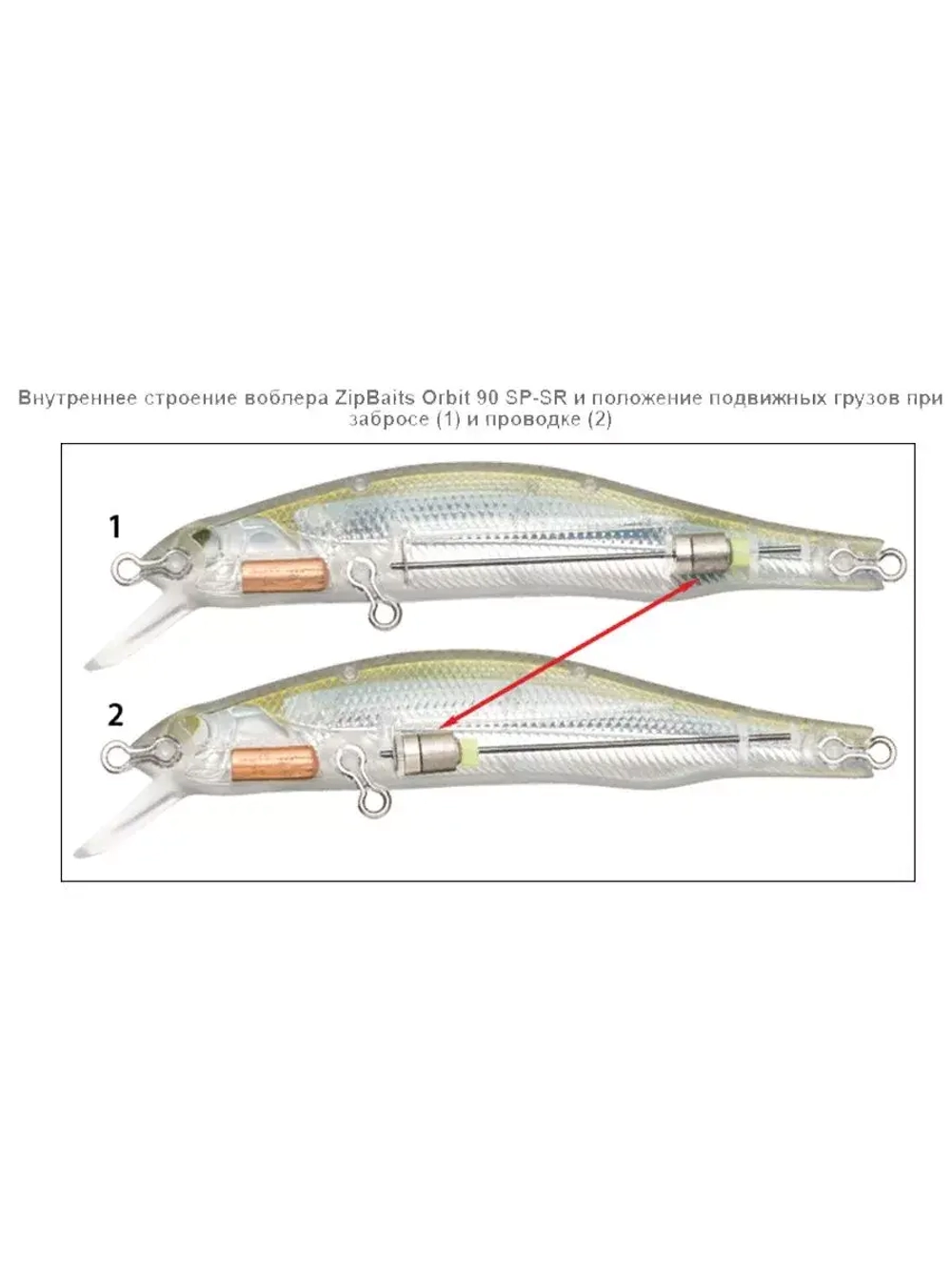 Воблер ZIPBAITS Orbit 90 SP-SR 90мм 10.2гр 0.8-1.0м 109M
