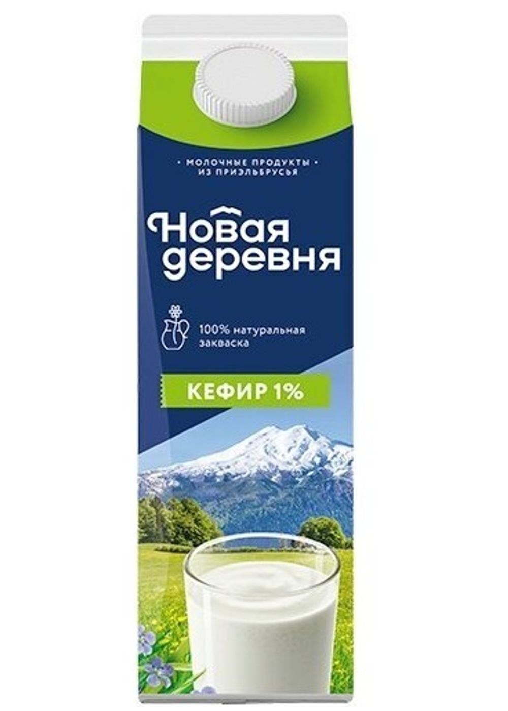 Кефир Новая деревня 1% п/пак 0,9л