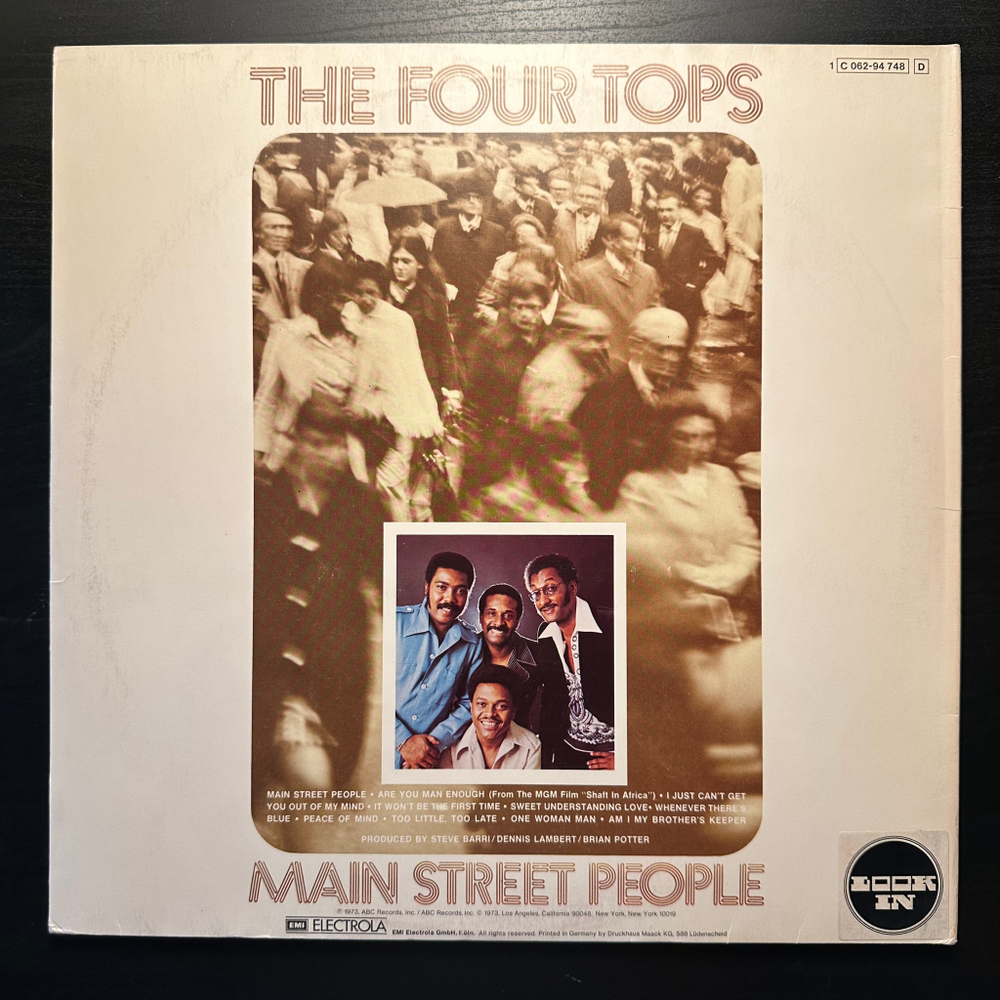 Four Tops - Main Street People (Германия 1973г.)