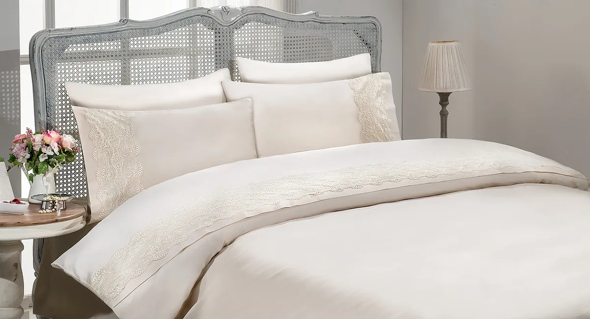 Gelin Home КПБ 6 пр. GULRU сиреневый цвет пододеяльник 200*220, простынь 240*260, наволочки 50*70 2шт, декоративные наволочки 50*70 2шт GLNN128