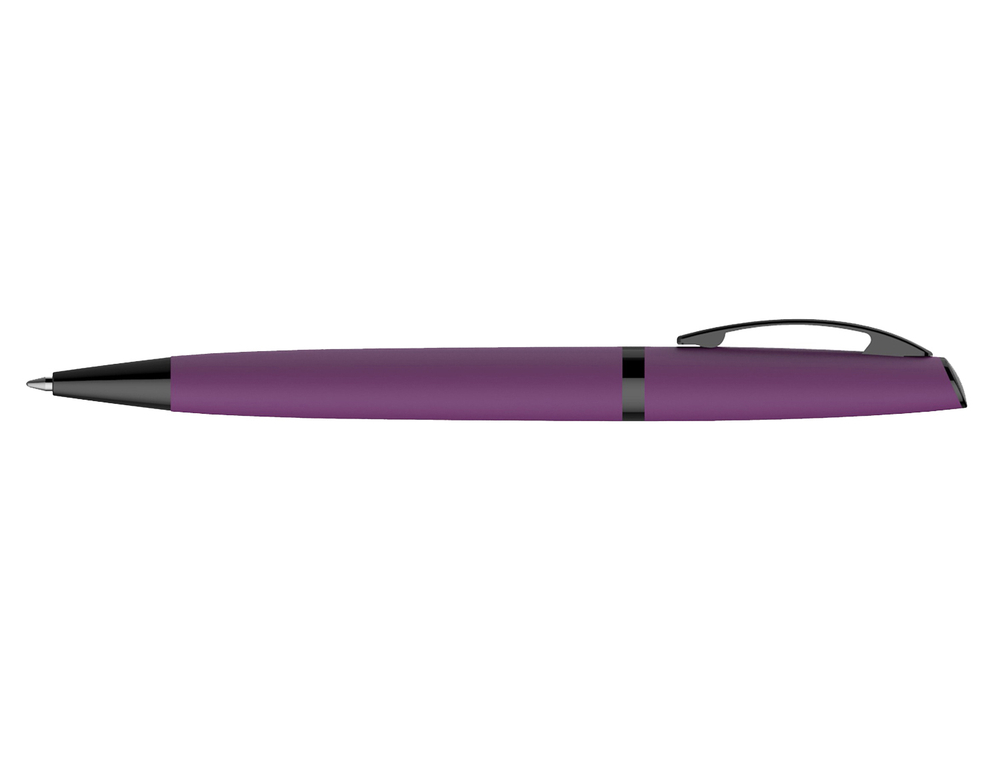 Подарочная фиолетовая шариковая ручка с поворотным механизмом Pierre Cardin ACTUEL PCS10272BP в подарочной коробке