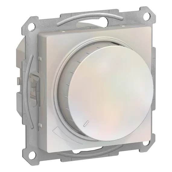 Светорегулятор поворотно-нажимной, 315 Вт Systeme Electric AtlasDesign Жемчуг ATN000434