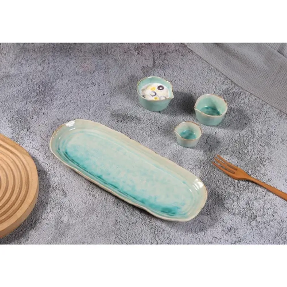 Блюдо овальное 32,5*12,5 см h2,5 см Sea Blue Frutti di Mare P.L. [1]
