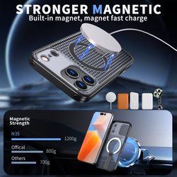 Прозрачный чехол Mesh Pro Magnetic Case для iPhone 17 Pro