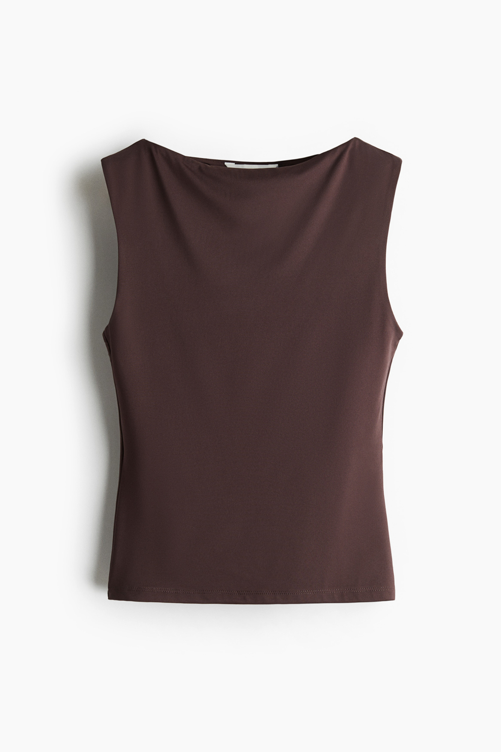 Топ из микрофибры с вырезом «лодочка» - H&M