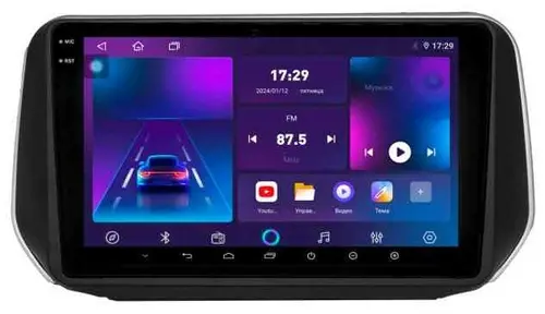 Магнитола для Hyundai Santa Fe 2018-2020 - Parafar PF210LUX2RN2K на Android 13, Быстрая, QLED+2K, CarPlay, 4G SIM-слот