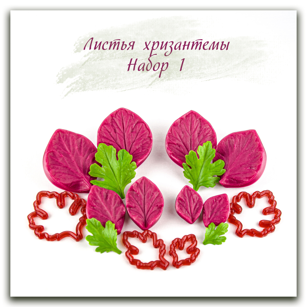 Листья хризантемы. Набор 1