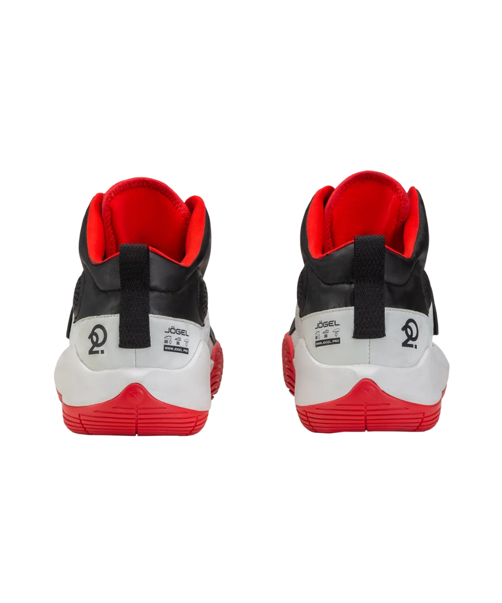 Кроссовки баскетбольные Launch MID, White/black/red
