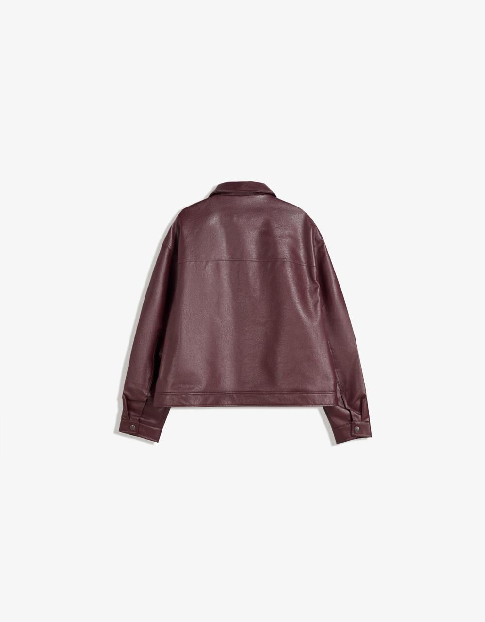 Мужская куртка boxy fit из искусственной кожи, арт. 6781/677 - BERSHKA