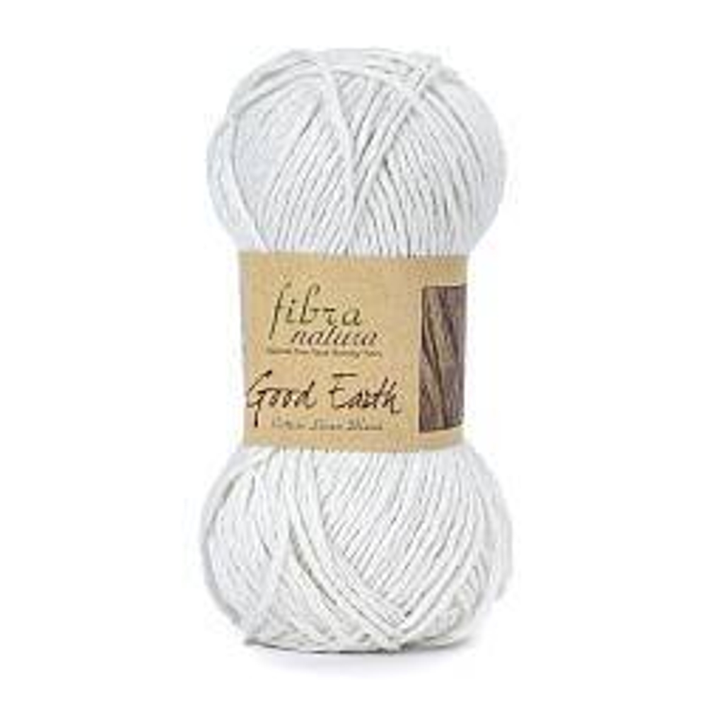 Пряжа FIBRA NATURA GOOD EARTH цвет 101 50гр. 77,5 м 47% Лён, 53% Хлопок
