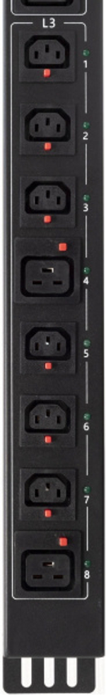 Блок распределения питания Powercom PDU-32AVMS24-18C3-6C9-3P