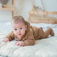 Комбинезон с капюшоном "Песок" утепленный 0+