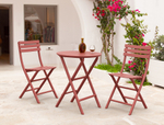 Стол пластиковый складной Siesta Contract Helen Folding Table Ø60, марсала