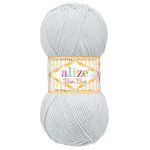 Пряжа Alize (Ализе) Baby Best / уп.5 мот. по 100 г, 240м, 224 светло-серый A