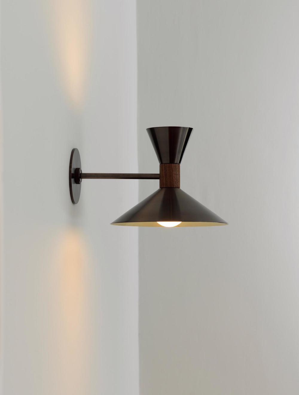 Dual Cone Sconce by ALLIED MAKER