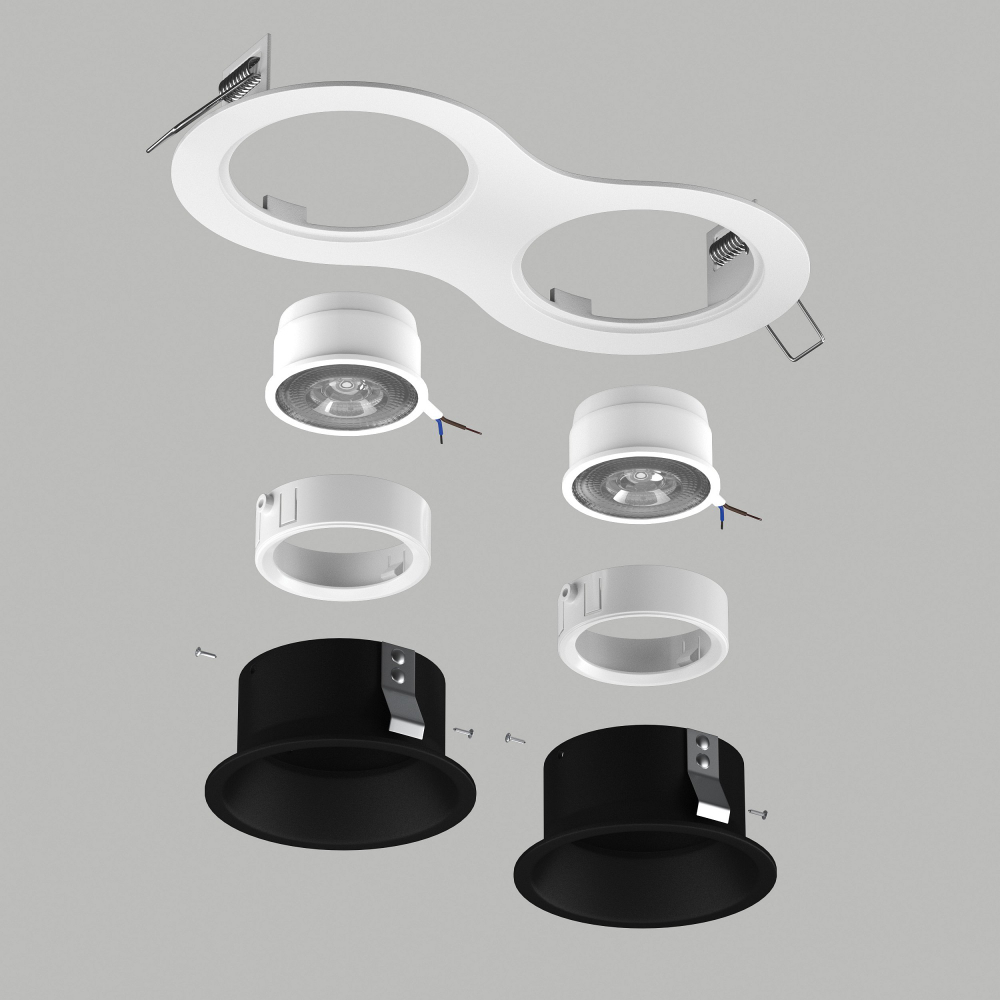 Встраиваемый светильник Lightstar Domino D6260707WMOD