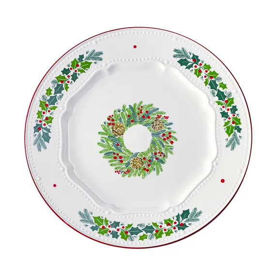 Набор из четырех тарелок nordic winter из коллекции new year essential, D23 см