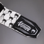 Бинты Venum Monogram White/Black 2.5м