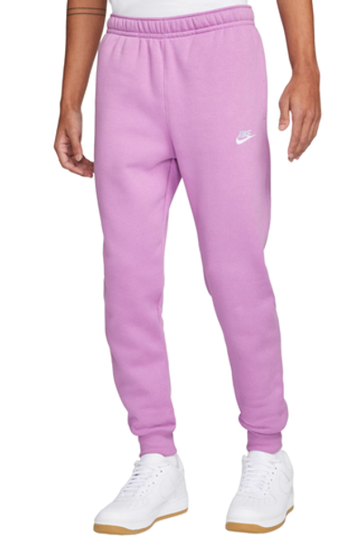 Мужские теннисные штаны Nike Sportswear Club Fleece - violet shock/violet shock/white