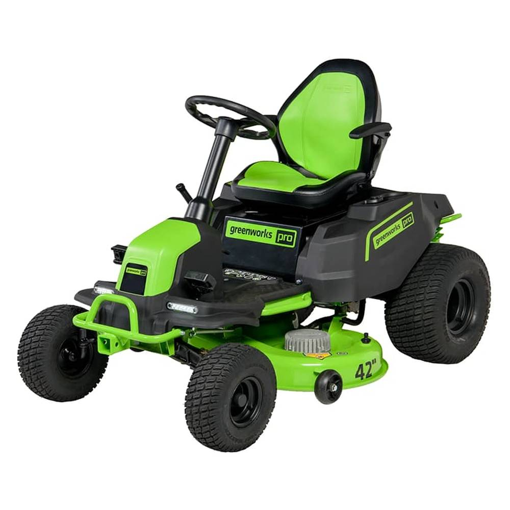 Трактор садовый аккумуляторный Greenworks GC82LT107, 82V, без АКБ и ЗУ (7404507)