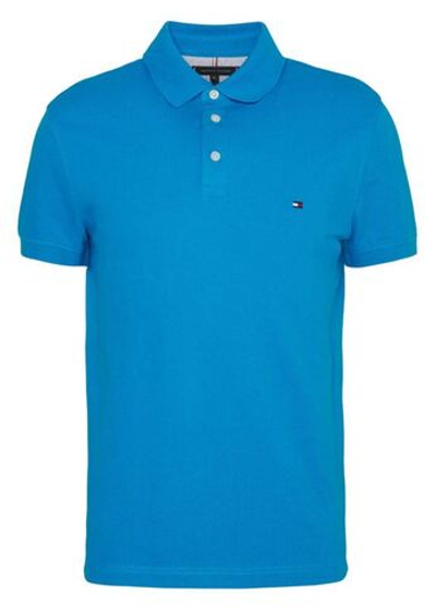 Мужское теннисное поло Tommy Hilfiger Core 1985 Slim Polo - shocking blue