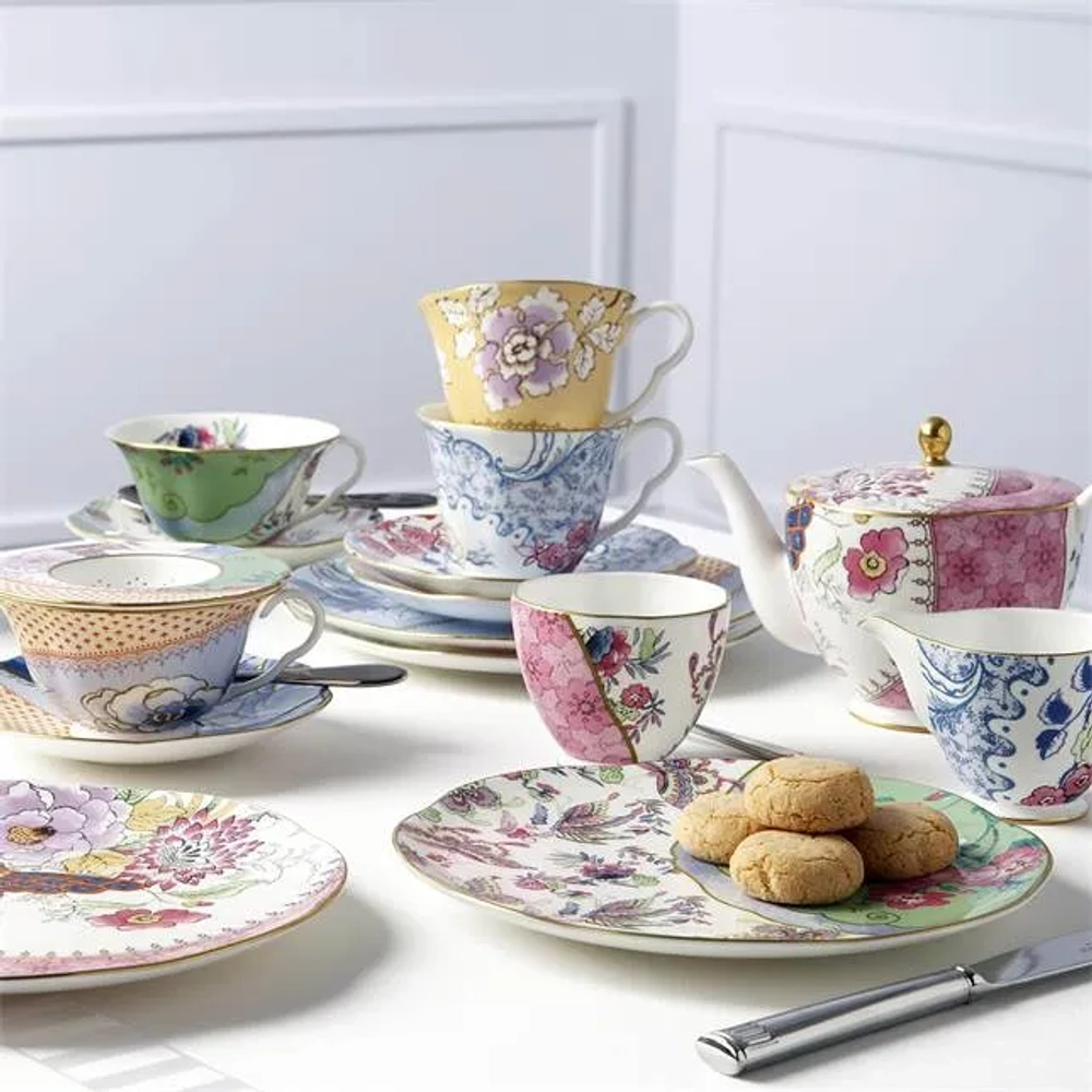 Wedgwood Чайная чашка с блюдцем Butterfly Blue 180 мл EAN 091574180038