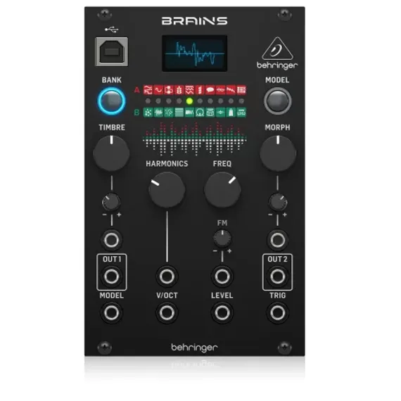 Behringer BRAINS цифровой осциллятор, модуль для Eurorack, 20 методов синтеза, CV порт