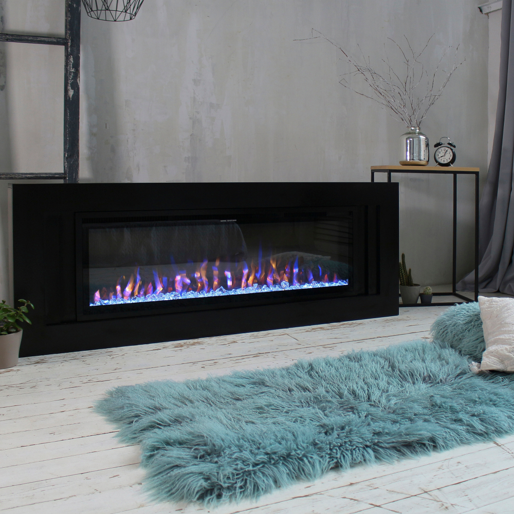 Каминокомплект Real Flame Stockholm 50 BLM с очагом Saphir 50