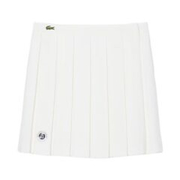 Теннисная юбка Lacoste Roland-Garros Edition Short Pleated - white