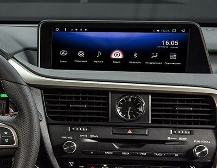 Мультимедиа блок c навигацией для Lexus RX200t, RX300, RX350, RX450h 2015-2019 (штатный экран 12.3") - Kuberg BNR-16LXQI Android 10, Быстрая, 4G SIM-слот, CarPlay, сенсорная панель в комплекте