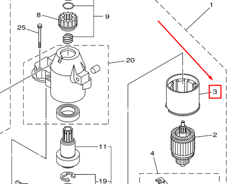 67F-81810-00-00 STATOR ASSY