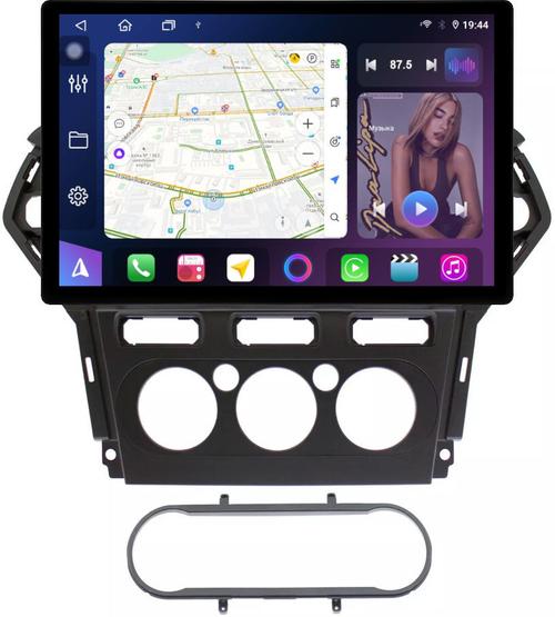 Магнитола для Ford Mondeo 4 2010-2014 - FarCar BX877 монитор 13" 2K QLED на Android 13, Быстрая, CarPlay, 4G SIM-слот