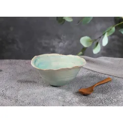 Салатник 450 мл 17*16,5 см h7,5 см Sea Blue Flower Frutti di Mare P.L. [1]