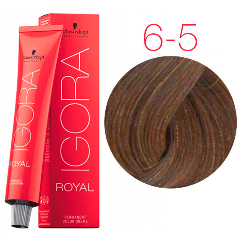 Краска для волос Igora Royal 6-5 Темный русый золотистый Schwarzkopf Professional, 60 мл